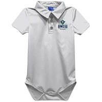 Infant Vive La Fete White UNC Wilmington Seahawks Polo Bodysuit