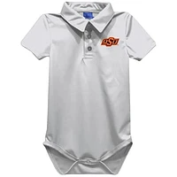 Infant Vive La Fete White Oklahoma State Cowboys Polo Bodysuit