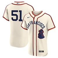 Men's Nike Jung Hoo Lee Cream San Francisco Giants 2024 Rickwood Classic Authentic Player Jersey