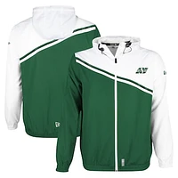 Men's New Era Green Saskatchewan Roughriders Pinnacle Woven Ripstop Full-Zip Jacket