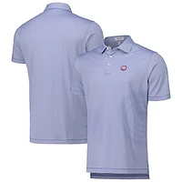 Men's Peter Millar Royal Chicago Cubs Jubilee Stripe Stretch Jersey Polo