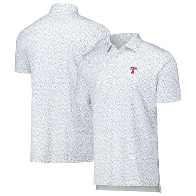 Men's Peter Millar White Texas Rangers Batter Up Performance Jersey Polo