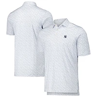 Men's Peter Millar White New York Yankees Batter Up Performance Jersey Polo