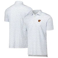 Men's Peter Millar White Baltimore Orioles Batter Up Performance Jersey Polo