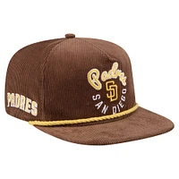 Men's New Era  Brown San Diego Padres Full Circle Corduroy Golfer Adjustable Hat