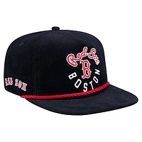 Men's New Era  Navy Boston Red Sox Full Circle Corduroy Golfer Adjustable Hat