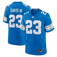 Men's Nike Carlton Davis III  Blue Detroit Lions Game Jersey