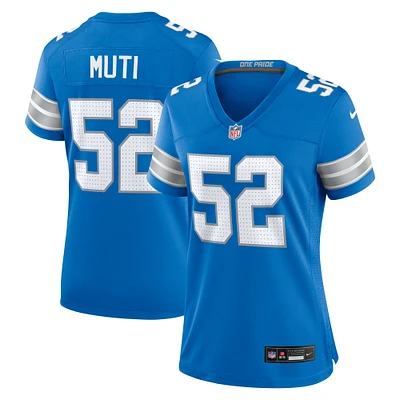 Women's Nike Netane Muti  Blue Detroit Lions Game Jersey