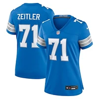 Women's Nike Kevin Zeitler  Blue Detroit Lions Game Jersey