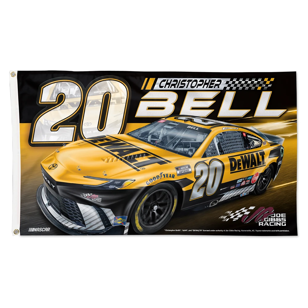 WinCraft Christopher Bell DeWalt 3' x 5' One-Sided Deluxe Flag