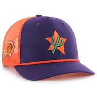 Men's '47 Purple/Orange Phoenix Suns 2024/25 City Edition Trucker Adjustable Hat