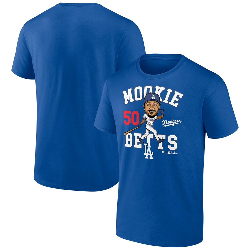 Men's Fanatics Mookie Betts Royal Los Angeles Dodgers Hometown Caricature T-Shirt