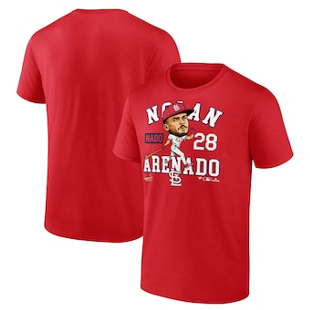 Men's Fanatics Nolan Arenado Red St. Louis Cardinals Hometown Caricature T-Shirt