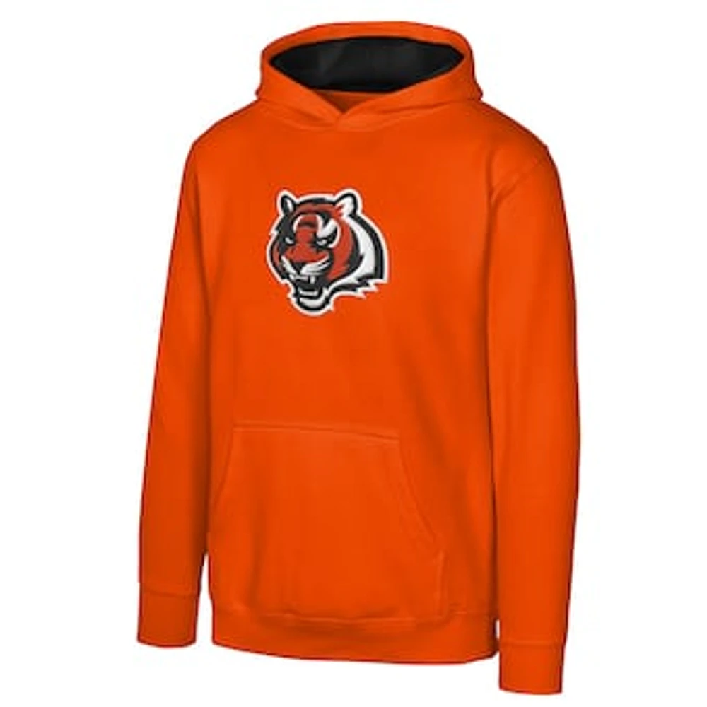 Youth Orange Cincinnati Bengals Prime Pullover Hoodie