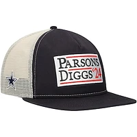 Men's New Era Navy/Natural Dallas Cowboys Election Trucker Golfer Snapback Hat