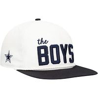 Men's New Era White/Navy Dallas Cowboys The Boys Golfer Snapback Hat