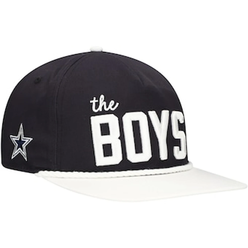 Men's New Era Navy/White Dallas Cowboys The Boys Golfer Snapback Hat