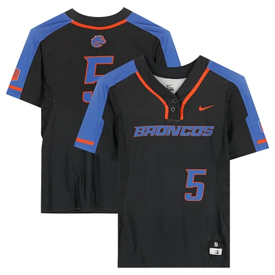Boise State Broncos Team-Issued #5 Black Jersey from the Softball Program - Size S