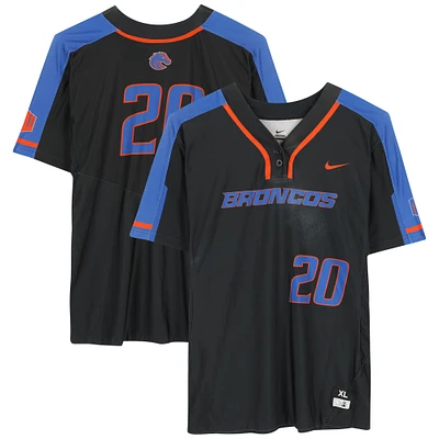 Boise State Broncos Team-Issued #20 Black Jersey from the Softball Program - Size XL