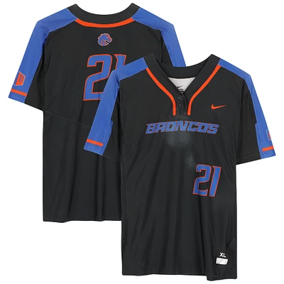 Boise State Broncos Team-Issued #21 Black Jersey from the Softball Program - Size XL