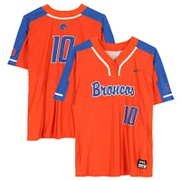 Boise State Broncos Team-Issued #10 Orange Jersey from the Softball Program - Size 2XL