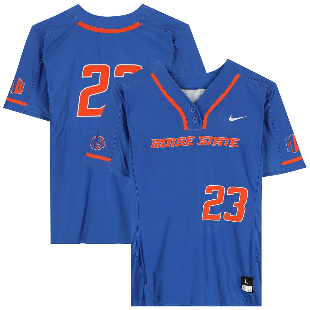 Boise State Broncos Team-Issued #23 Royal Jersey from the Softball Program - Size L