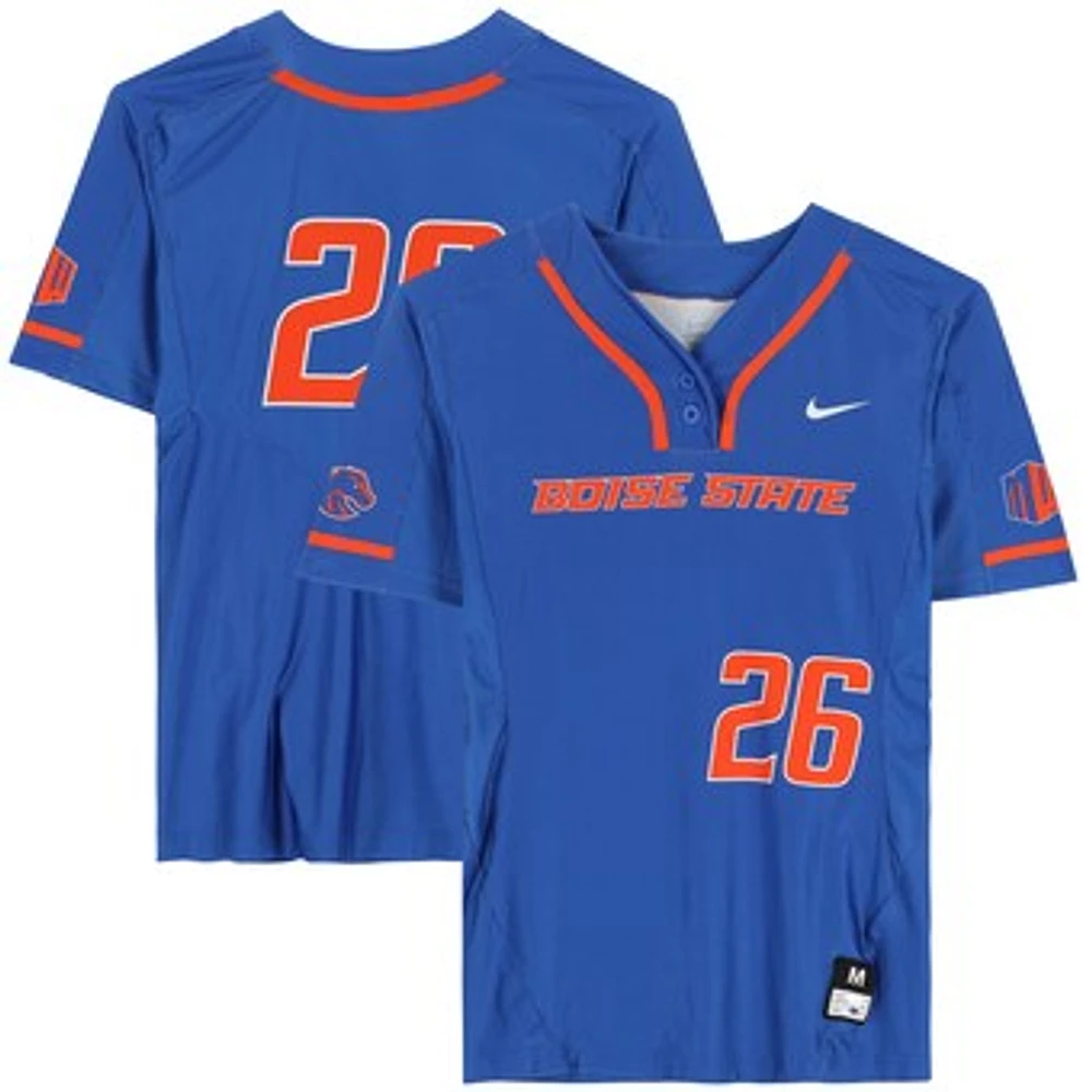 Boise State Broncos Team-Issued #26 Royal Jersey from the Softball Program - Size M