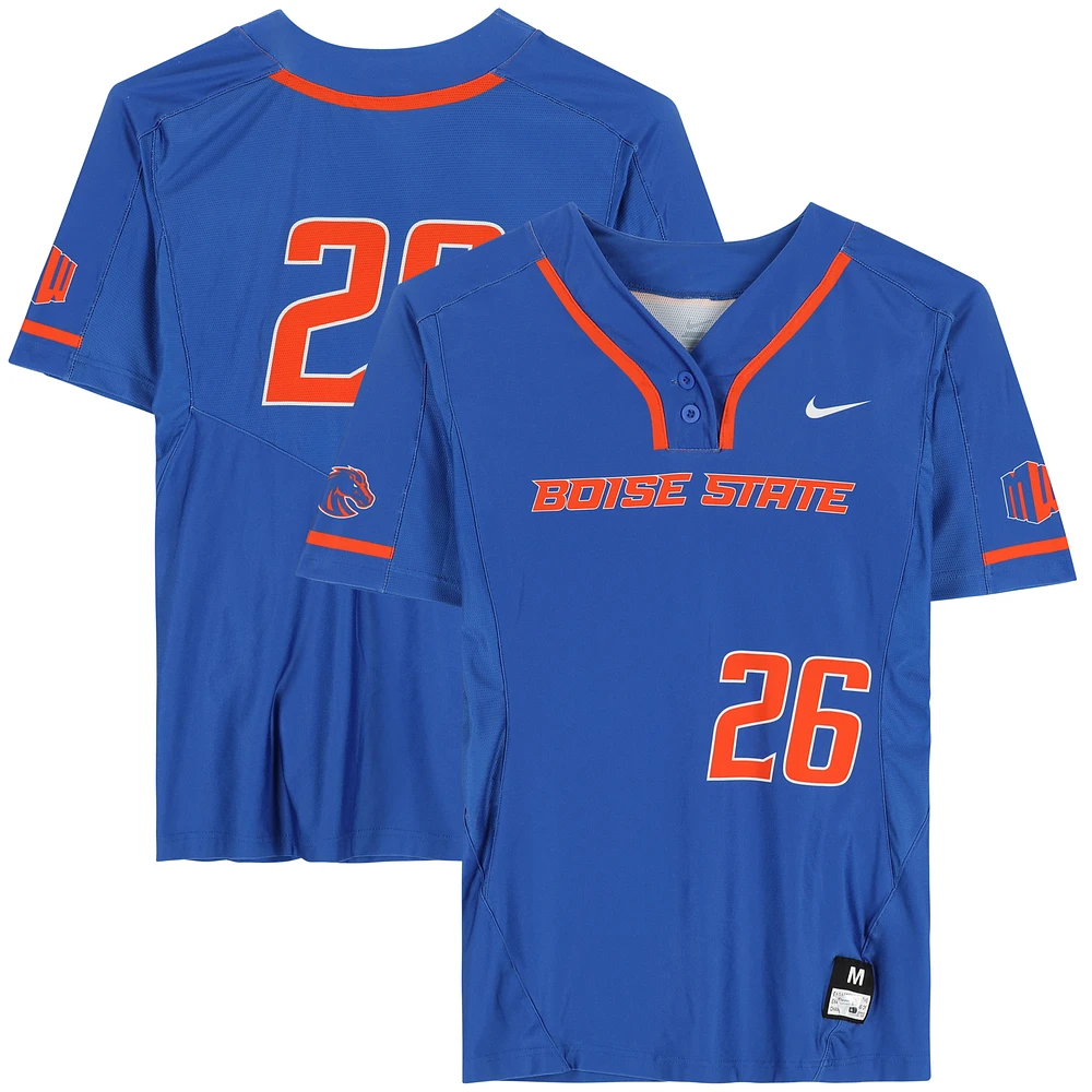 Boise State Broncos Team-Issued #26 Royal Jersey from the Softball Program - Size M