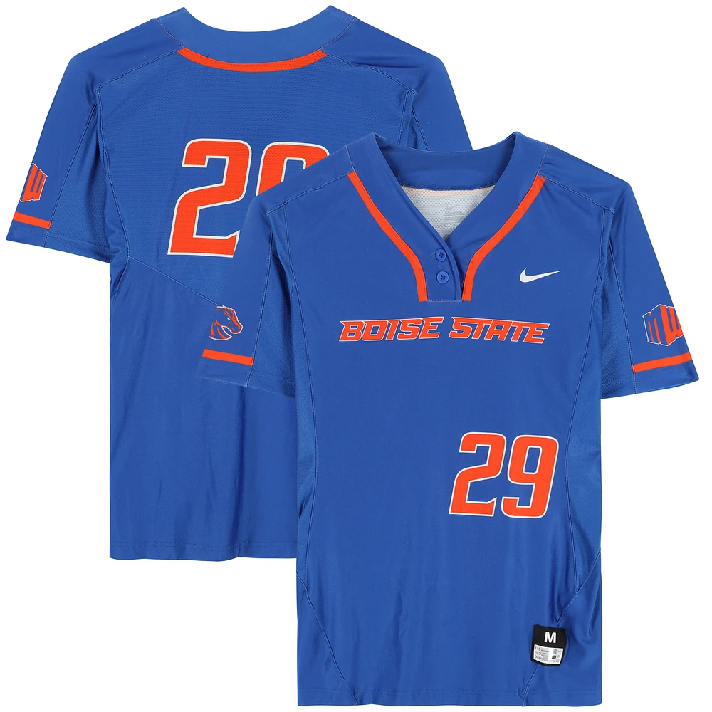 Boise State Broncos Team-Issued #29 Royal Jersey from the Softball Program - Size M