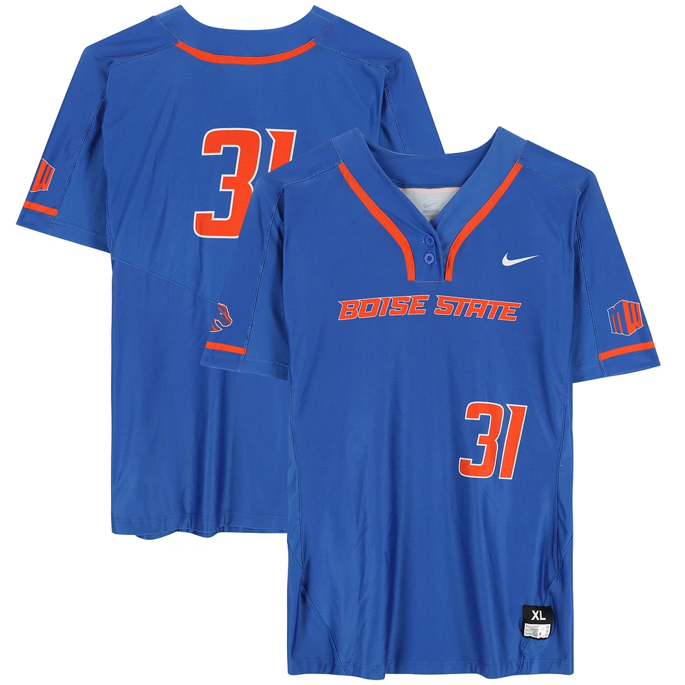 Boise State Broncos Team-Issued #31 Royal Jersey from the Softball Program - Size XL