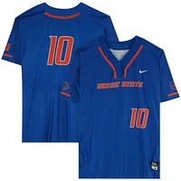 Boise State Broncos Team-Issued #10 Royal Jersey from the Softball Program - Size 2XL