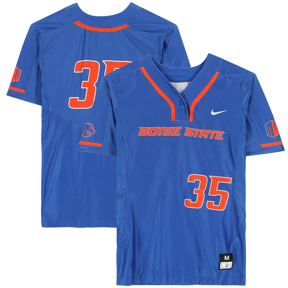 Boise State Broncos Team-Issued #35 Royal Jersey from the Softball Program - Size M