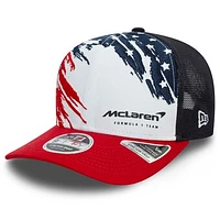 Men's New Era White/Red McLaren F1 Team 2024 USA Grand Prix 9FIFTY Stretch-Snap Hat