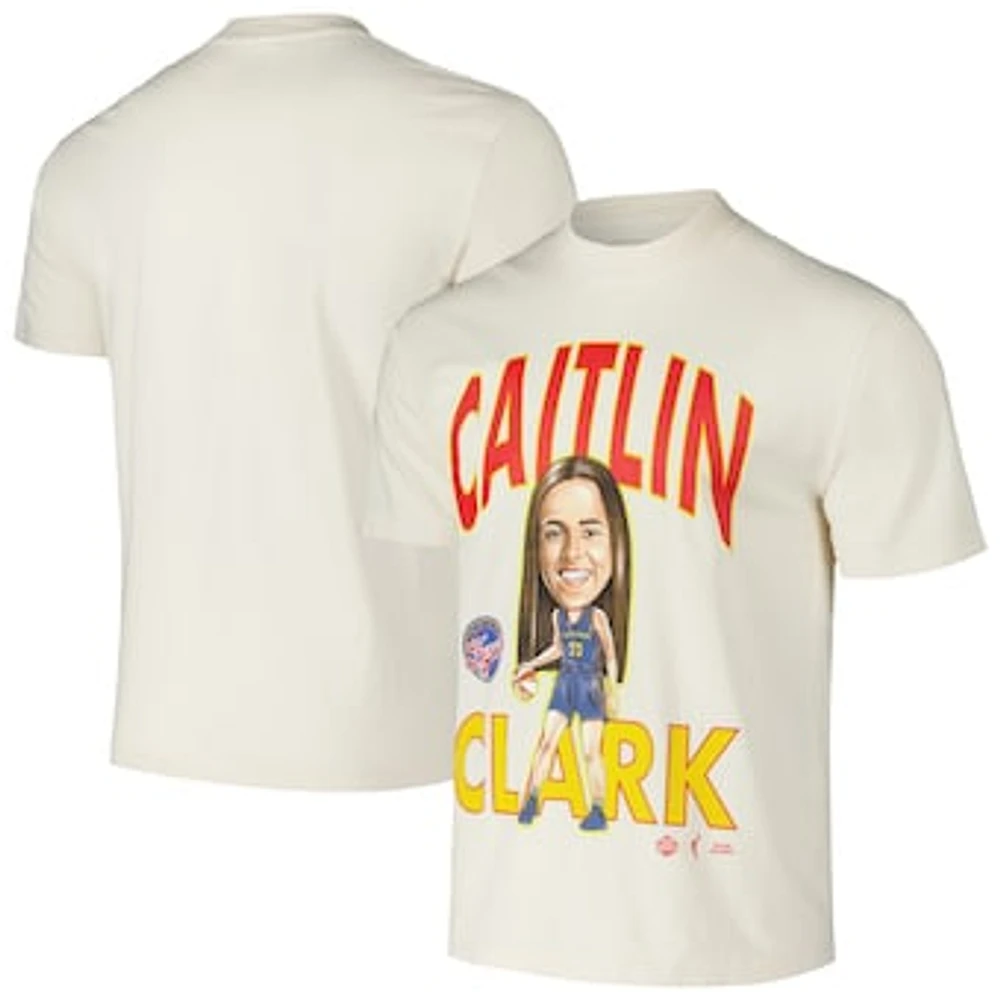 Unisex  Playa Society Caitlin Clark Cream Indiana Fever Draft T-Shirt