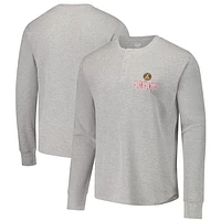 Men's Concepts Sport Gray Atlanta United FC Region Thermal Knit Henley Long Sleeve T-Shirt