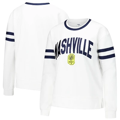 Women's Concepts Sport White Nashville SC Borough Long Sleeve T-Shirt