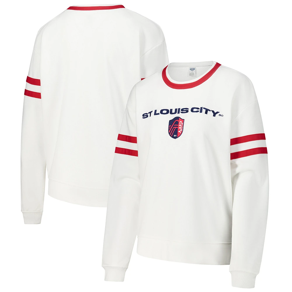 Women's Concepts Sport White St. Louis City SC Borough Long Sleeve T-Shirt