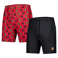 Men's Concepts Sport Red/Black Atlanta United FC Record 2-Pack Short Set