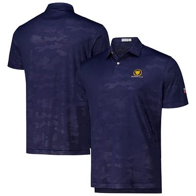 Men's Peter Millar Navy Presidents Cup Team USA Featherweight Logo Camo Polo