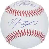 Wyatt Langford Texas Rangers Autographed Baseball with "MLB Debut 3-28-24" & "1st MLB Hit" Inscriptions - Limited Edition of 24