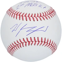 Wyatt Langford Texas Rangers Autographed Baseball with "MLB Debut 3-28-24" & "1st MLB Hit" Inscriptions - Limited Edition of 24