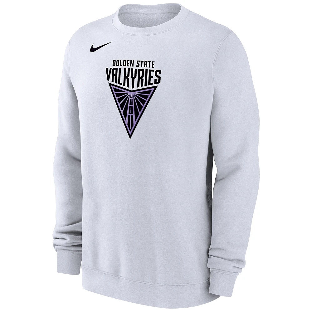 Men's Nike Celestial White Golden State Valkyries Club Fleece Pullover Sweatshirt