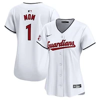 Women's Nike White Cleveland Guardians #1 Mom Home Limited Jersey