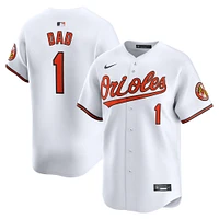 Men's Nike White Baltimore Orioles #1 Dad Home Limited Jersey