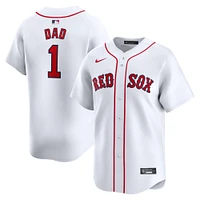 Men's Nike White Boston Red Sox #1 Dad Home Limited Jersey