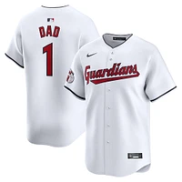 Men's Nike White Cleveland Guardians #1 Dad Home Limited Jersey