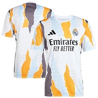 Youth adidas White Real Madrid 2024/25 Pre-Match Top