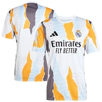 Youth adidas White Real Madrid 2024/25 Pre-Match Top