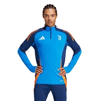 Men's adidas Blue Juventus 2024/25 AEROREADY Raglan Quarter-Zip Training Top