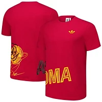 Men's adidas  Red AS Roma Culturewear Graphic T-Shirt